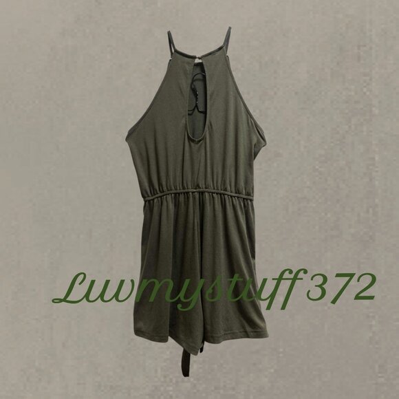 Cute Zesica High Neck Halter Romper Shorts - Picture 5 of 11